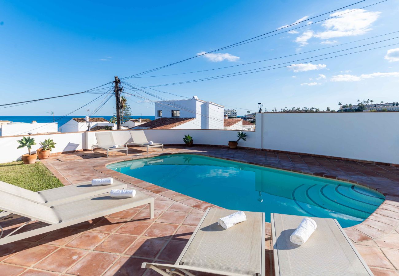Villa i Mijas Costa - Skøn villa med havudsigt med kun 7 minutters gang til Fuengirola Strand