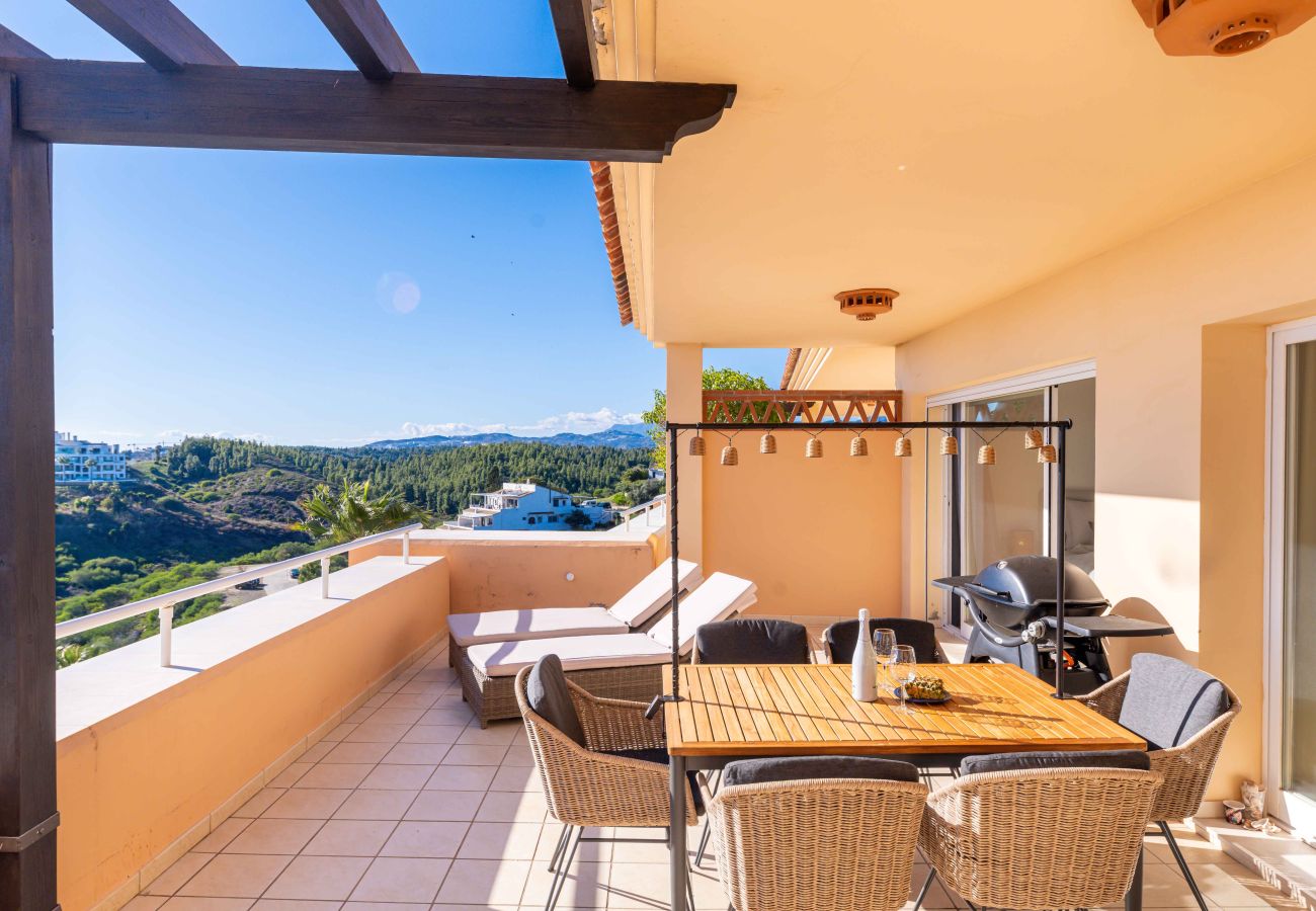 Lejlighed i Mijas Costa - Luksus lejlighed med havudsigt – få skridt til strand og restauranter