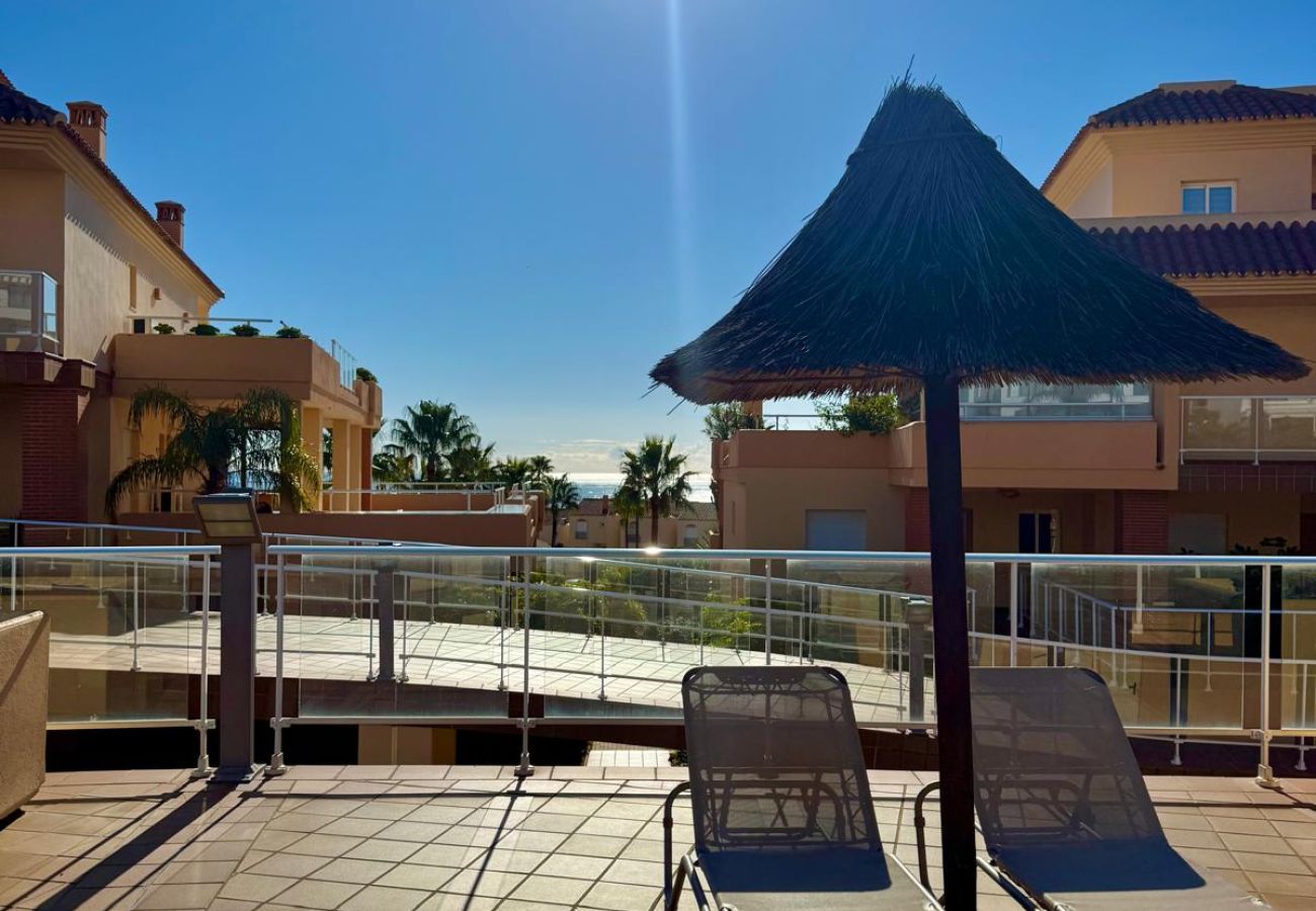 Lejlighed i Mijas Costa - Luksus lejlighed med havudsigt – få skridt til strand og restauranter