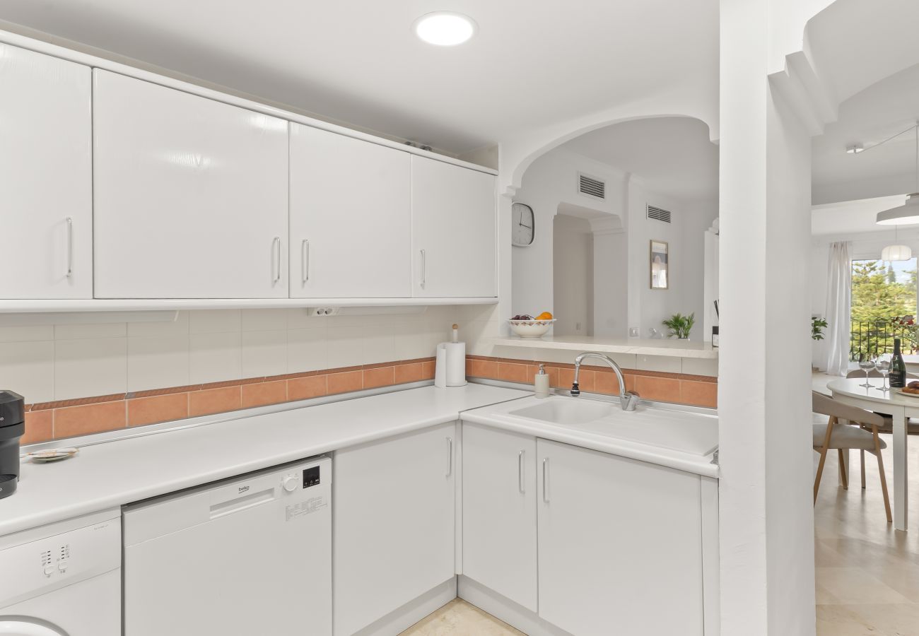 Apartamento en Mijas - Primera línea de golf con piscina climatizada, vistas panorámicas y espectaculares puestas de sol