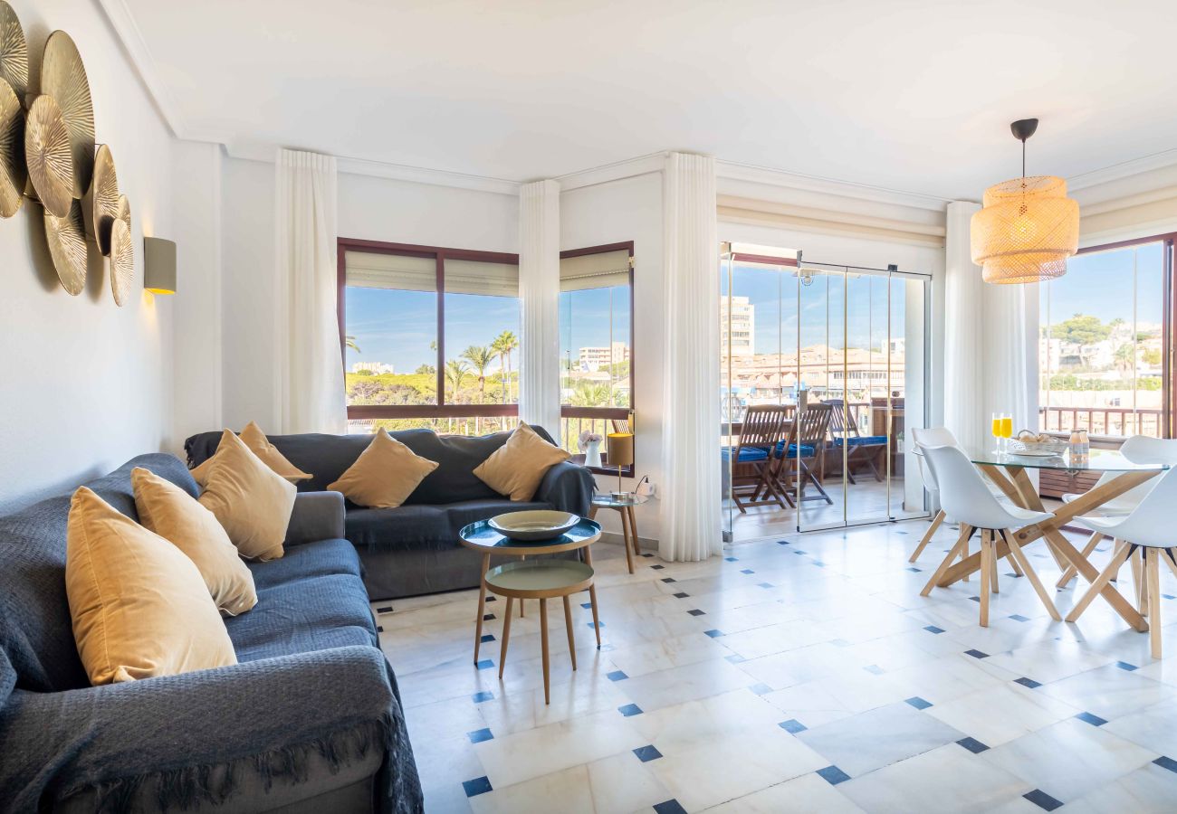 Apartment in Mijas Costa - Front Beach Complex with direct access to the beach