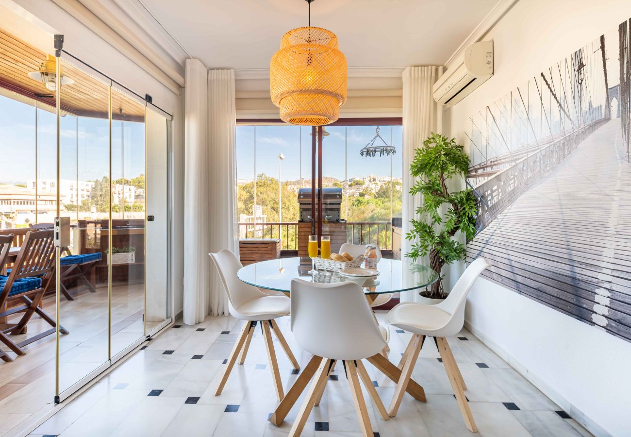 Apartment in Mijas Costa - Front Beach Complex with direct access to the beach