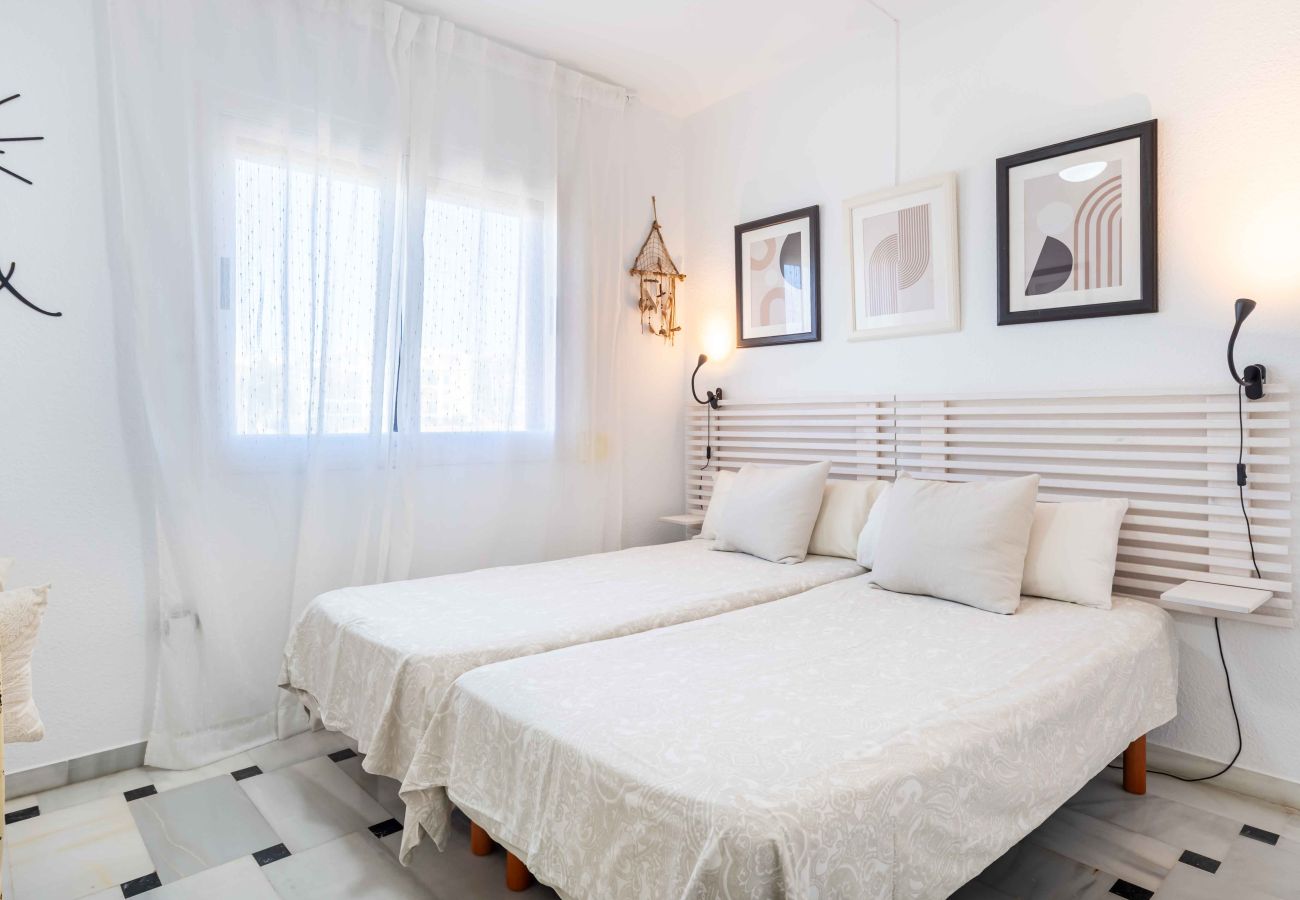 Apartment in Mijas Costa - Front Beach Complex with direct access to the beach