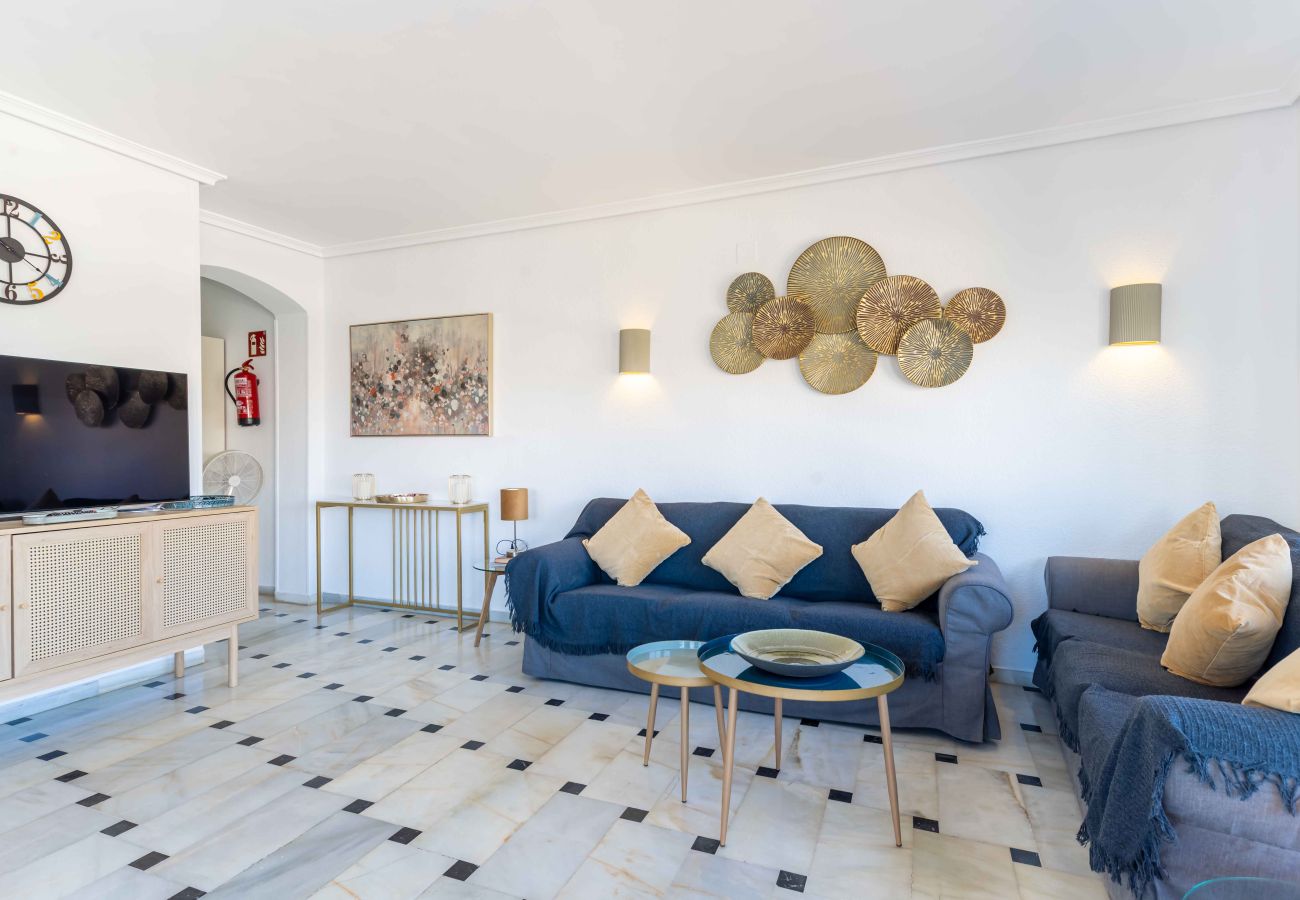 Apartment in Mijas Costa - Front Beach Complex with direct access to the beach