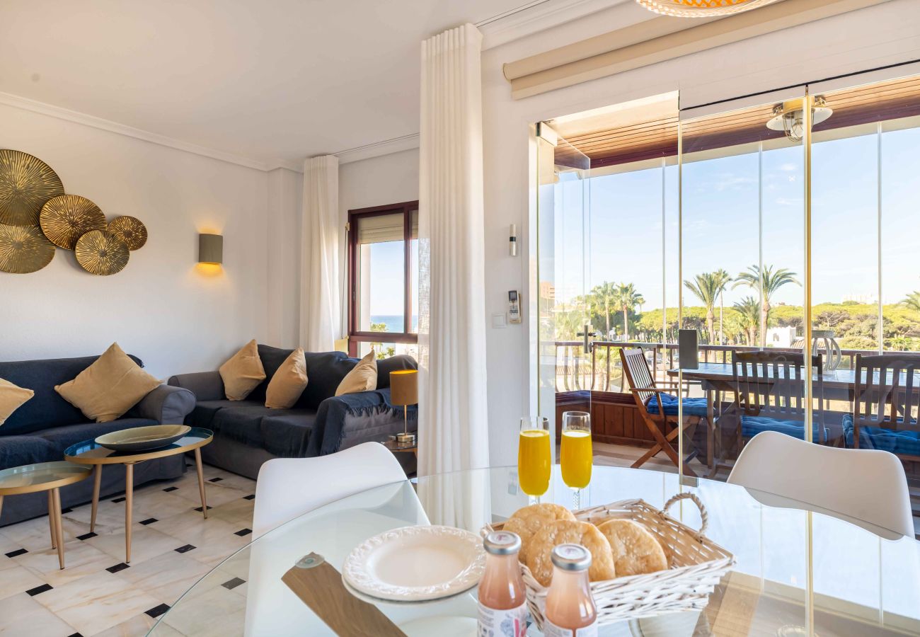 Apartment in Mijas Costa - Front Beach Complex with direct access to the beach