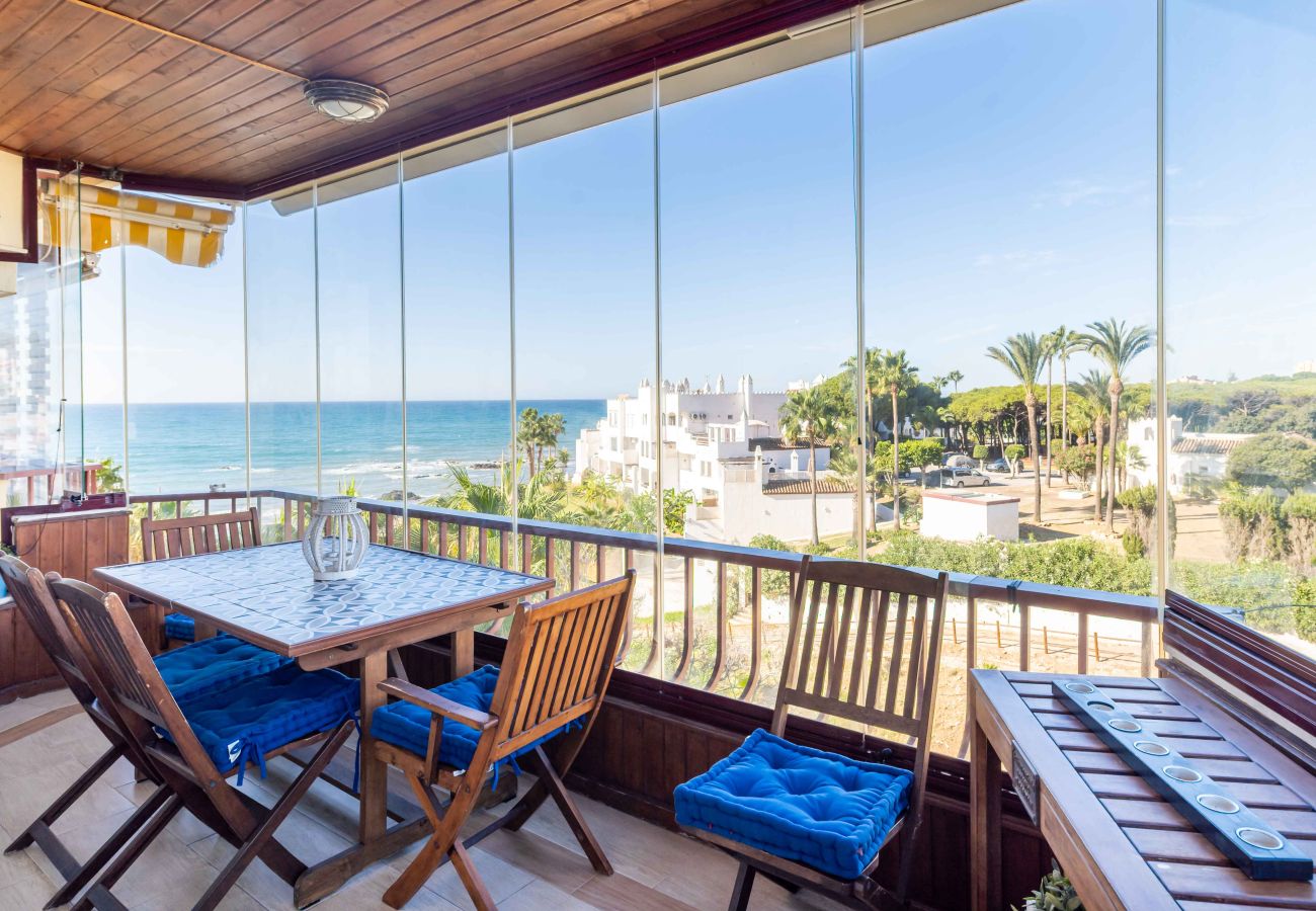 Apartment in Mijas Costa - Front Beach Complex with direct access to the beach