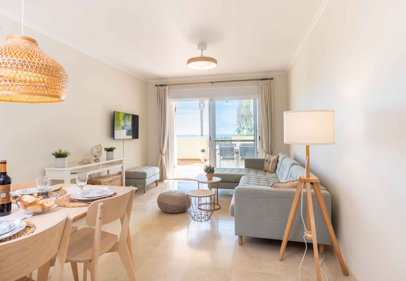 Apartment in Mijas Costa - Sunny terrace with Sea view and direct access to the pool