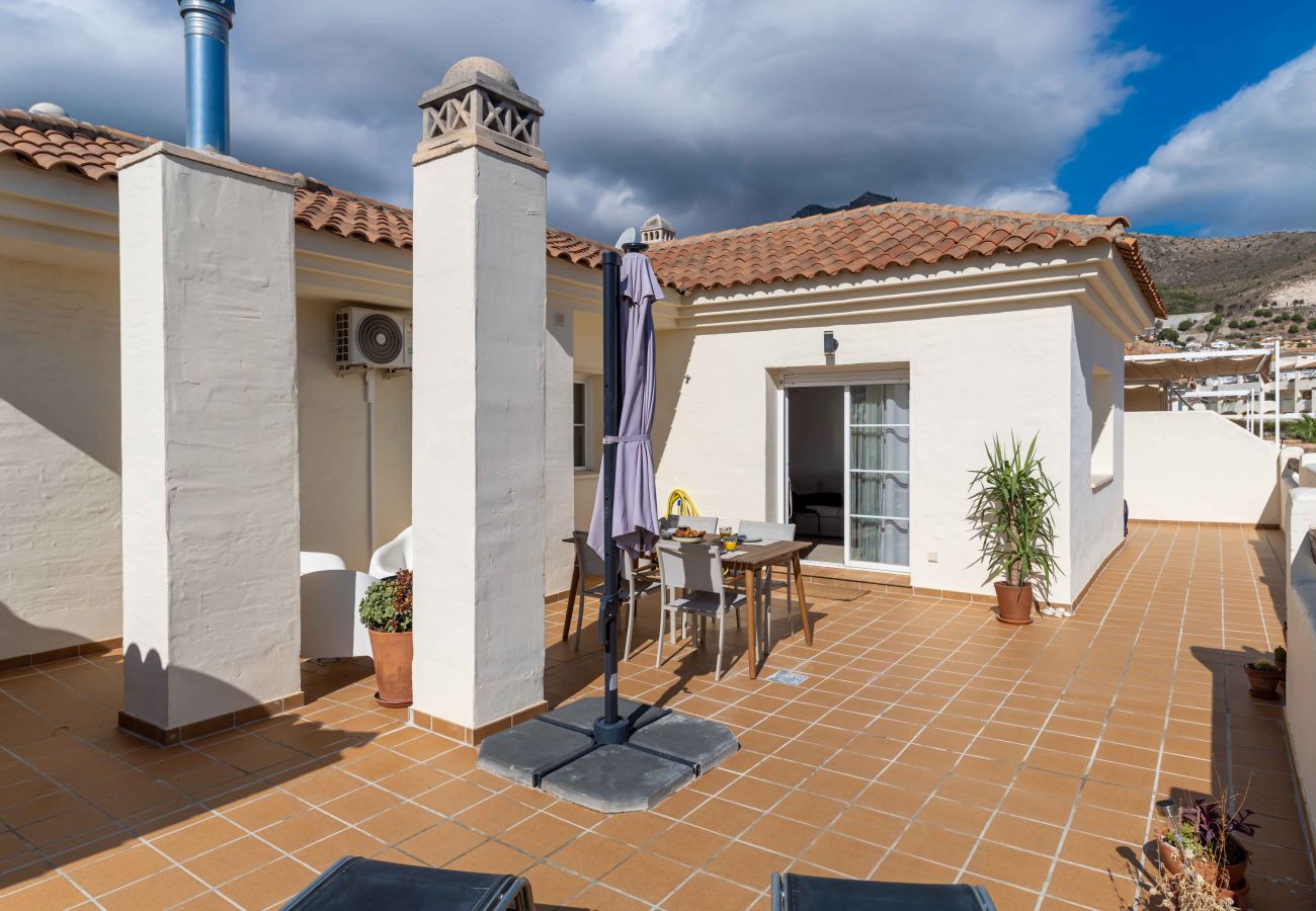 Apartment in Benalmádena - Penthouse with lovely view, close to Golf, Restaurants and Beach